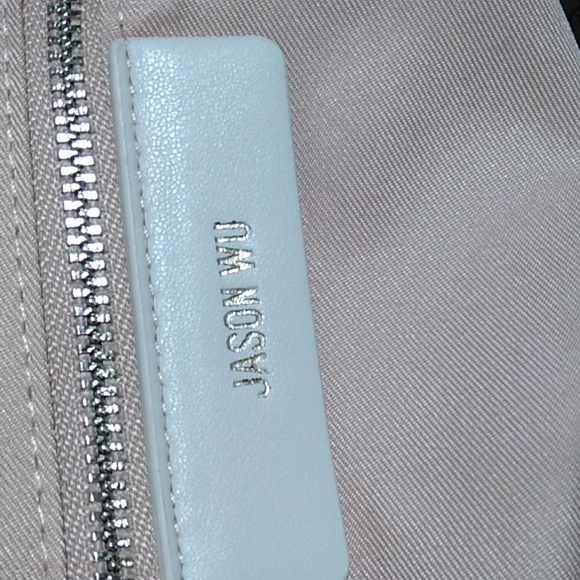 SALE! NWT Jason Wu Woven Nylon Ivory Lizard Print Shoulder Bag - Picture 11 of 15